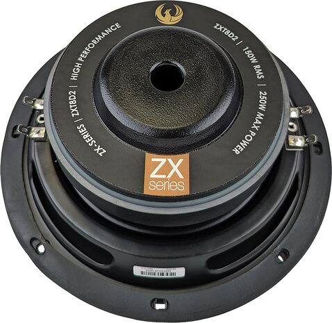 Phoenix Gold ZXT8D2 subwoofer 8 inch 150 watts RMS DVC 2 ohms