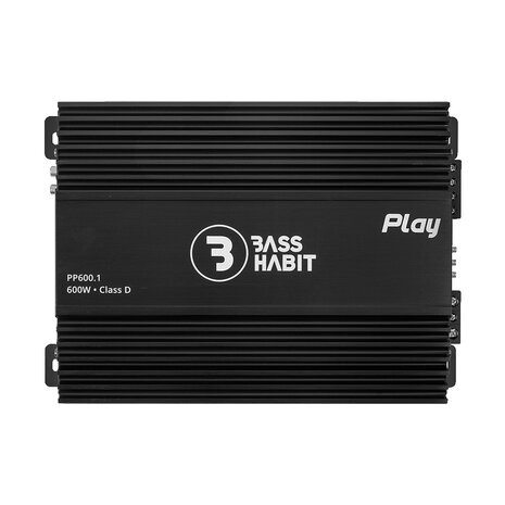 Bass Habit Play PP600.1 mono block versterker 600 watts RMS 1 ohms