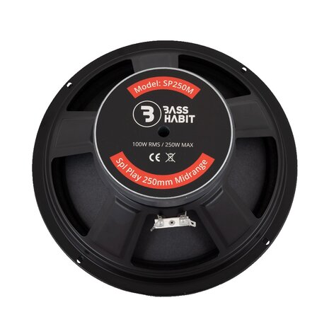 Bass Habit Play SP250M 25cm midwoofer 100 watts RMS 4 ohms 95dB