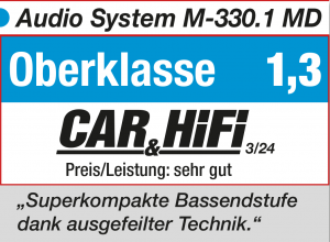 Audio System M330.1MD mono block versterker 330 watts RMS 2 ohms