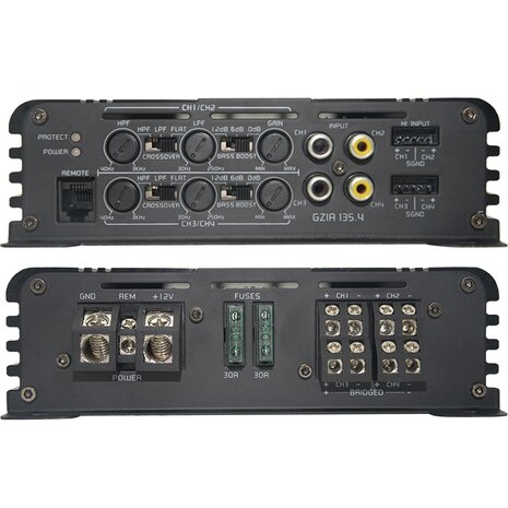 Ground Zero Iridium GZIA135.4 versterker 4 kanaals  560 watts RMS