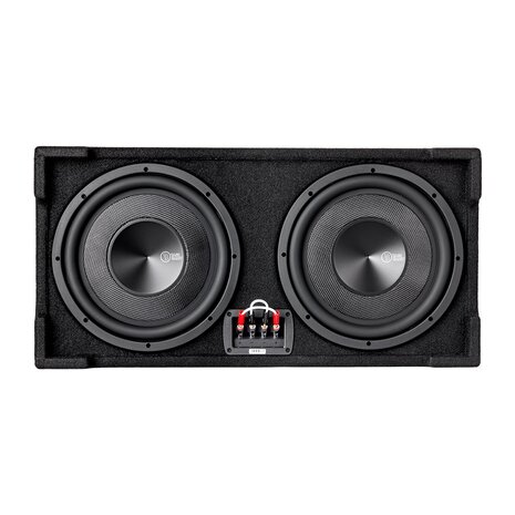Bass Habit Play2 PL2212SR downfire gesloten kist 12 inch 500 watts RMS DVC 2 ohms