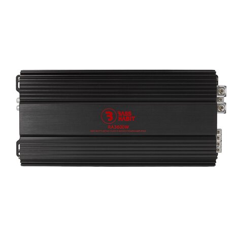 Bass Habit Rebel RA3600W mono block versterker 1800 watts RMS 1 ohms