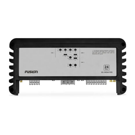 Fusion SG-24DA61500 versterker marine 6 kanaals 24 volts 840 watts RMS