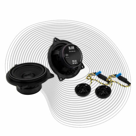 Blam Relax KIT BM100FS custom fit 10cm 2-weg compo set 50 watts RMS 2 ohms BMW