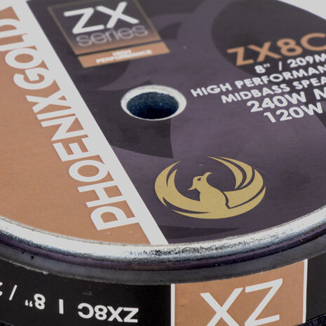 Phoenix Gold ZX8C midwoofer set 20 cm 120 watts RMS 4 ohms