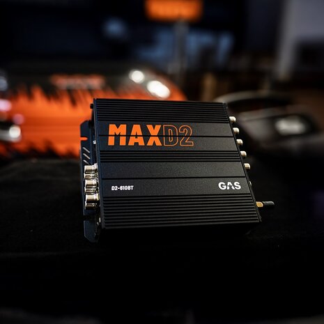 GAS AUDIO MAX D2-610BT dsp procesor 10 kanaals met bluetooth & remote display controller