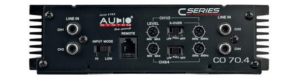 Audio System CO70.4 versterker 4 kanaals 440 watts RMS