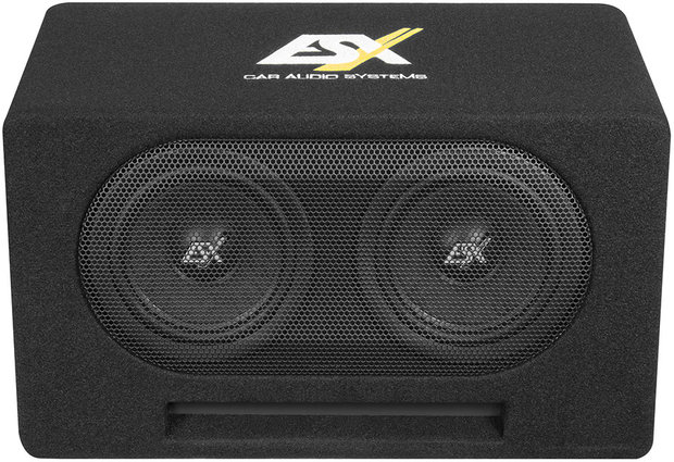 ESX DBX206Q dubbele bassreflex kist 2 x 6.5 inch 300 watts RMS