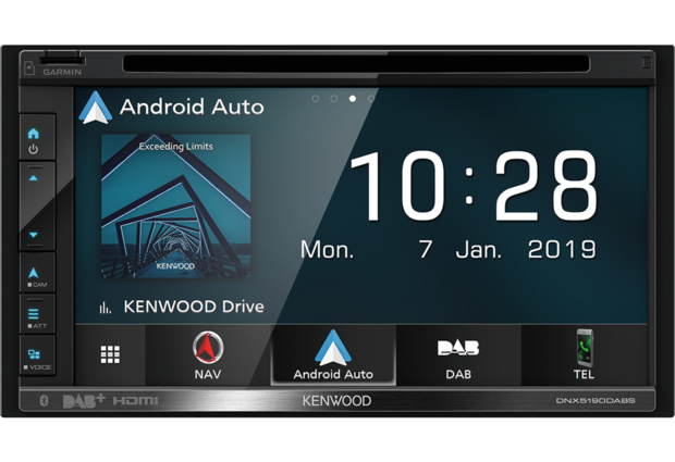 Kenwood DNX5190DABS dab navigatie radio met apple carplay