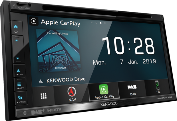 Kenwood DNX5190DABS dab navigatie radio met apple carplay