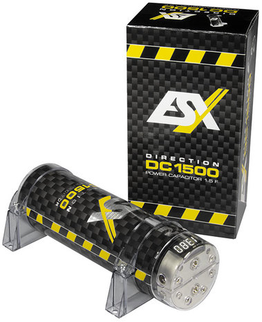ESX Direction DC1500 powercap 1.5 farad met intern verdeelblok