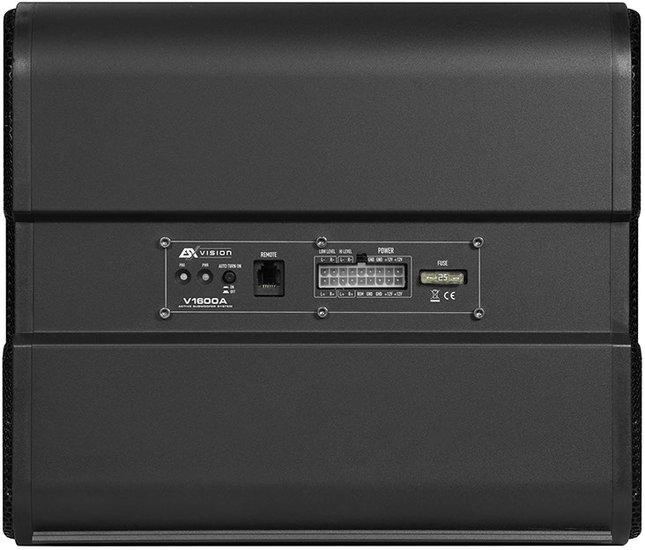 ESX Vision V1600A gesloten actieve 8 inch subwoofer kist 150 watts RMS