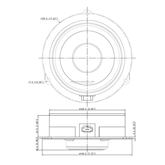 STEG MA6C mid-bassen set 16,5 cm voor Audi A4/A6/A8/Q5 & Q7 achterdeuren