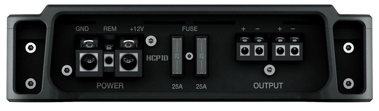 Hertz HCP1D monoblock versterker 700 watts RMS 2 ohms met bass-remote