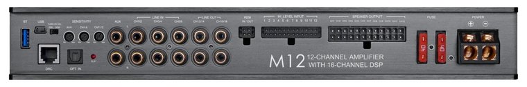 MusWay M12 dsp versterker 12 kanaals met 1440 watts RMS