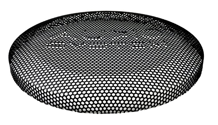 Audio System GI-12 subwoofer grille zwart 12 inch hexagon met logo