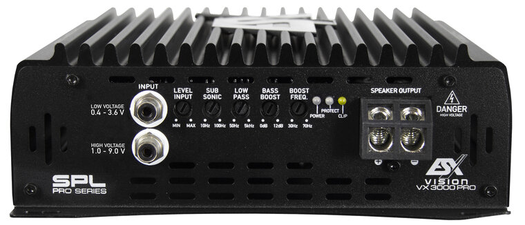 ESX VISION VX3000-PRO mono block versterker 3300 watts RMS 1 ohms