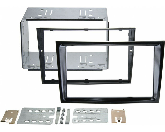 2-din inbouwkit pianolak zwart voor opel Astra Corsa Zafira