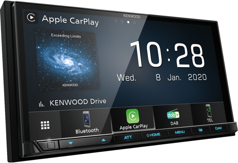 Kenwood DMX7520DABS DAB+ autoradio met Apple Carplay & Android Auto