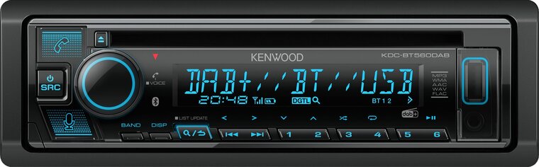 Kenwood KDC-BT560DAB autoradio DAB+ tuner &amp; cd speler bluetooth usb aux