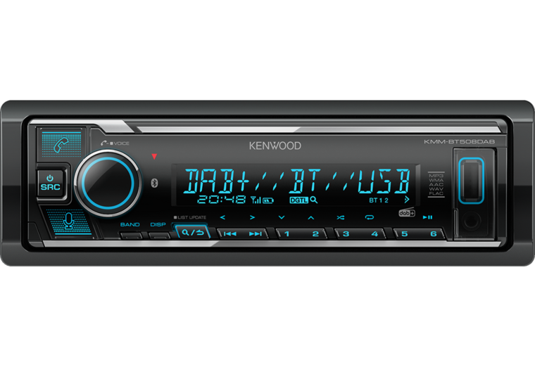 Kenwood KMM-BT508DAB autoradio 1-din dab+ bluetooth usb