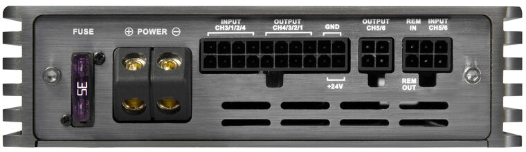 Musway M6v4-24V versterker 6 kanaals met 8 kanaals DSP 750 watts RMS