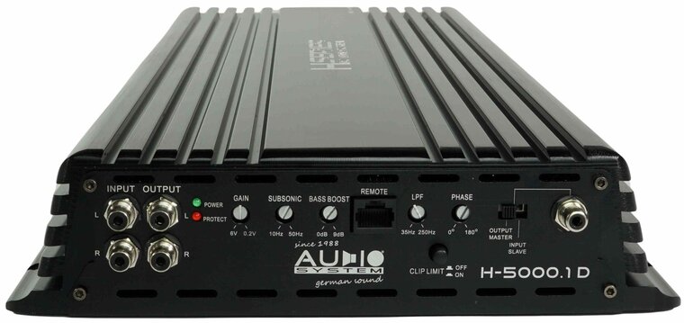 Audio System Helon H5000.1 mono block versterker 5000 watts RMS 1 ohms