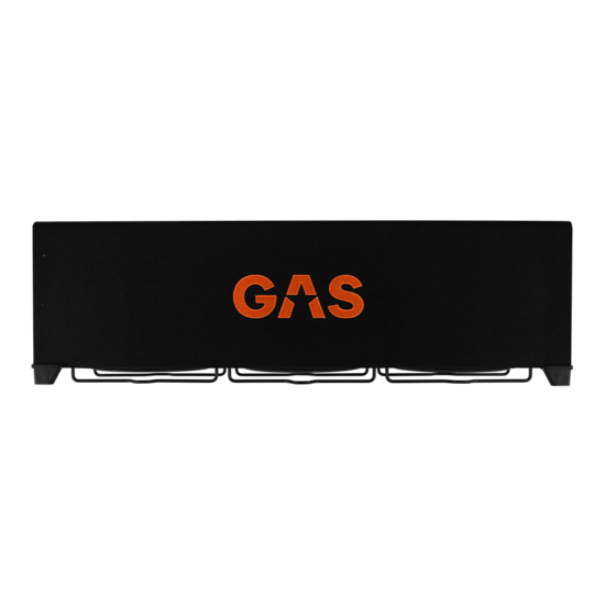 GAS AUDIO MAD B1-310 gesloten subwoofer kist 3 x 10 inch 750 watts RMS 1 ohms