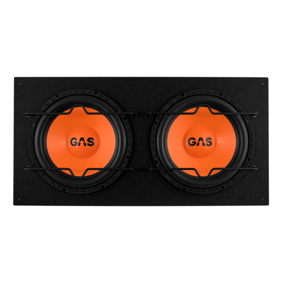 GAS AUDIO MAD B1-212 bassreflex subwoofer kist 2 x 12 inch 600 watts RMS 2 ohms