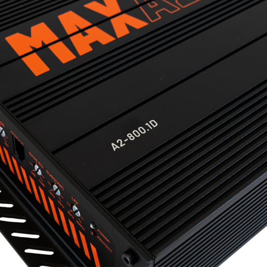 GAS AUDIO MAX A2-800.1D monoblock versterker 800 watts RMS 1 ohms