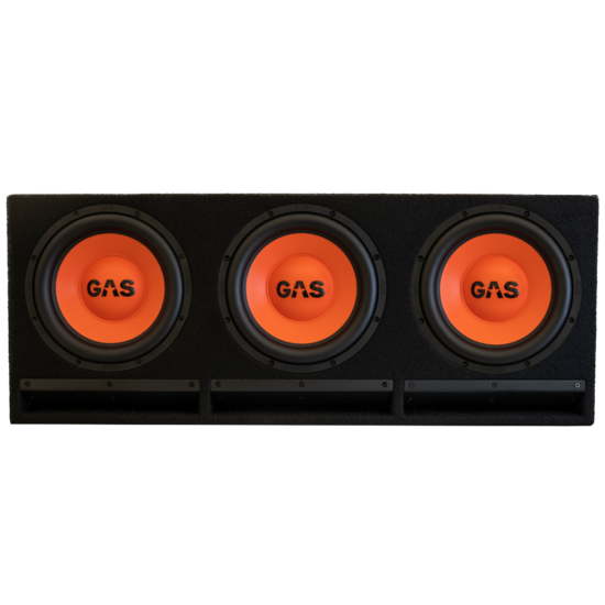 GAS AUDIO MAD B2-310 bassreflex subwoofer kist 3 x 10 inch 900 watts RMS 1 ohms