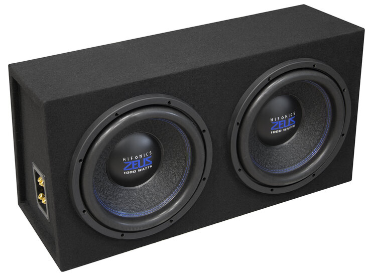 Hifonics Zeus ZXS12S-DUAL gesloten baskist 2 x 12 inch 1000 watts RMS QVC 2 ohms