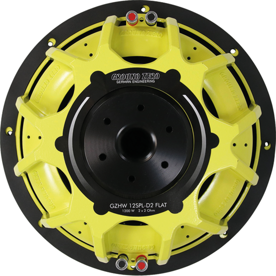 Ground Zero GZHW-12SPL-D2 FLAT subwoofer 12 inch 700 watts RMS DVC 2 ohms