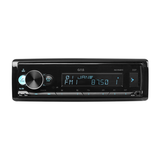 GAS AUDIO MAX M140-BTX 1-din radio bluetooth met WAV FLAC & DSP