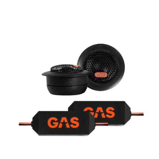 GAS AUDIO MAD T1-204 tweeter set 20mm silk dome 50 watts RMS 4 ohms