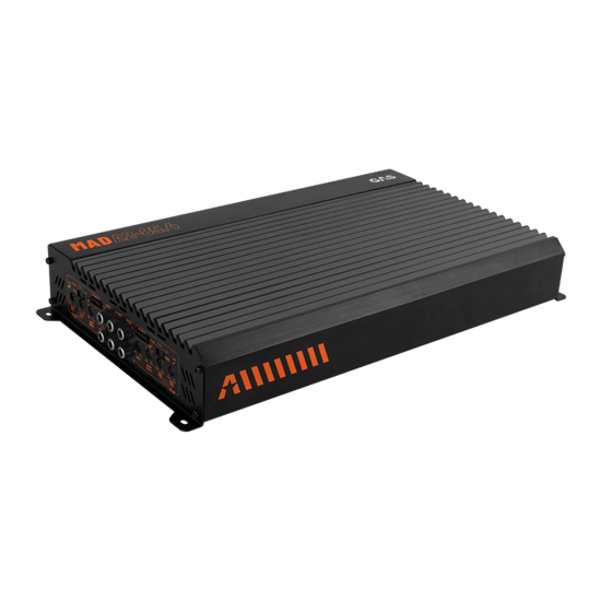 GAS AUDIO MAD A2-85.4 versterker 4 kanaals 480 watts RMS