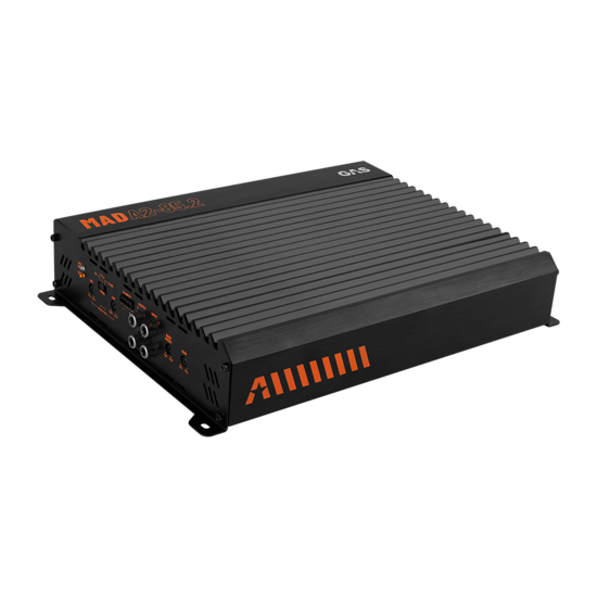 GAS AUDIO MAD A2-85.2 versterker 2 kanaals 250 watts RMS