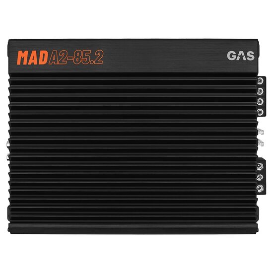 GAS AUDIO MAD A2-85.2 versterker 2 kanaals 250 watts RMS