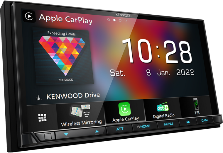 Kenwood DMX8021DAB-CAMPER sygic navigatie bluetooth wireless Android Auto & Apple Carplay