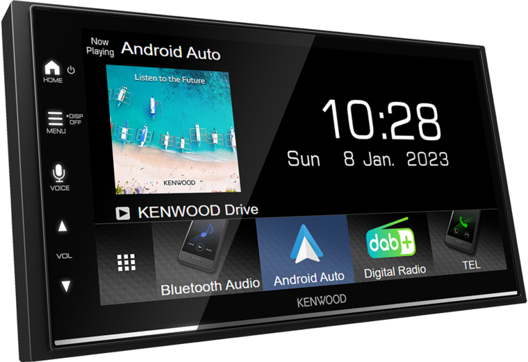 Kenwood DMX7722DAB-CAMPER sygic navigatie bluetooth wireless Android Auto & Apple Carplay