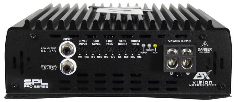 ESX VISION VX3000-PRO-24V mono block versterker 3000 watts RMS 1 ohms