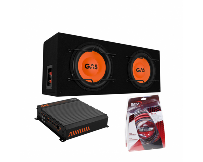 GAS MAD subwoofer set MAD B1-210 + MAD A2-600.1DFL + WK20 