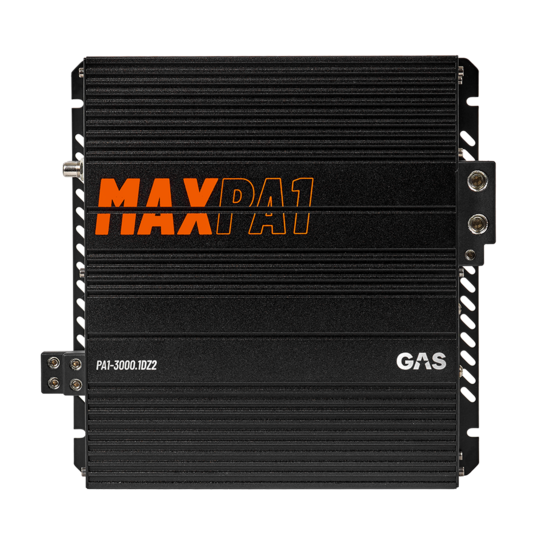 GAS AUDIO MAX PA1-3000.1DZ2 fullrange versterker 3000 watts RMS 2 ohms