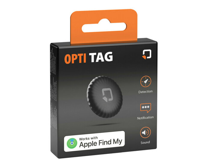 Optiline tag, object zoeker, werkt met Apple "find my"