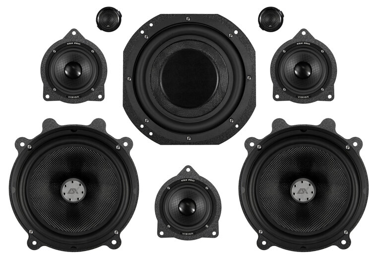 ESX TES3YSET2 custom fit luidspreker upgrade set Tesla Model S & Y