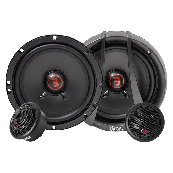 Bass Habit Rebel R165C luidspreker set 16,5 cm 2-weg compo 60 watts RMS
