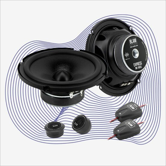 Blam Express OM160-ES13 luidspreker set 16,5 cm 2-weg compo 60 watts RMS 2 ohms