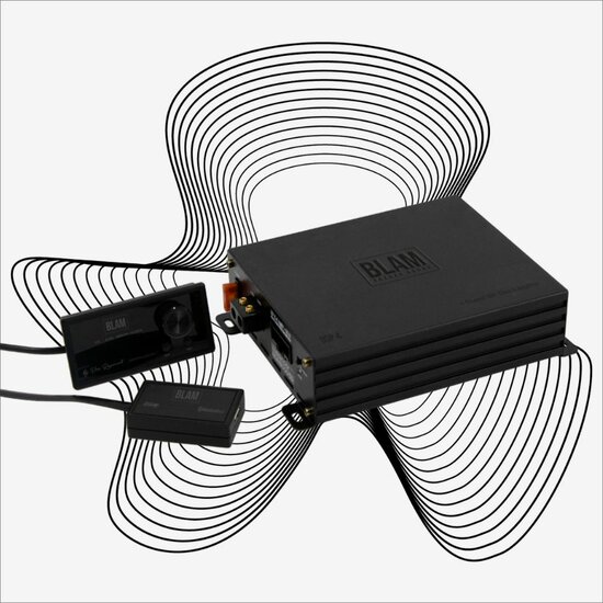 Blam Power DSP4 versterker 4 kanaals 480 watts RMS met ingebouwde DSP _ bluetooth