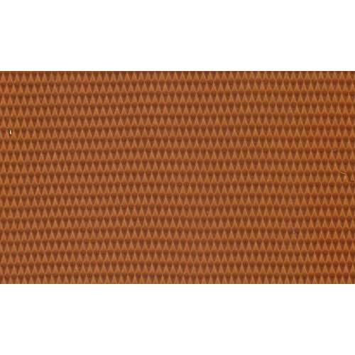 Bekledingsstof Skai &ndash; Vinyl kunstleer licht bruin geribbeld 140 x 100cm